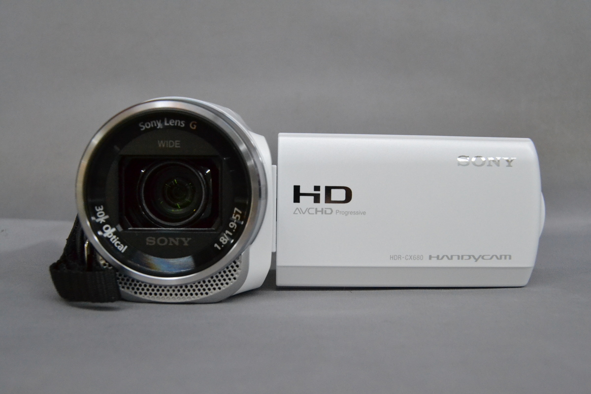中古】ソニー デジタルHDビデオカメラレコーダー HDR-CX680 W ホワイト