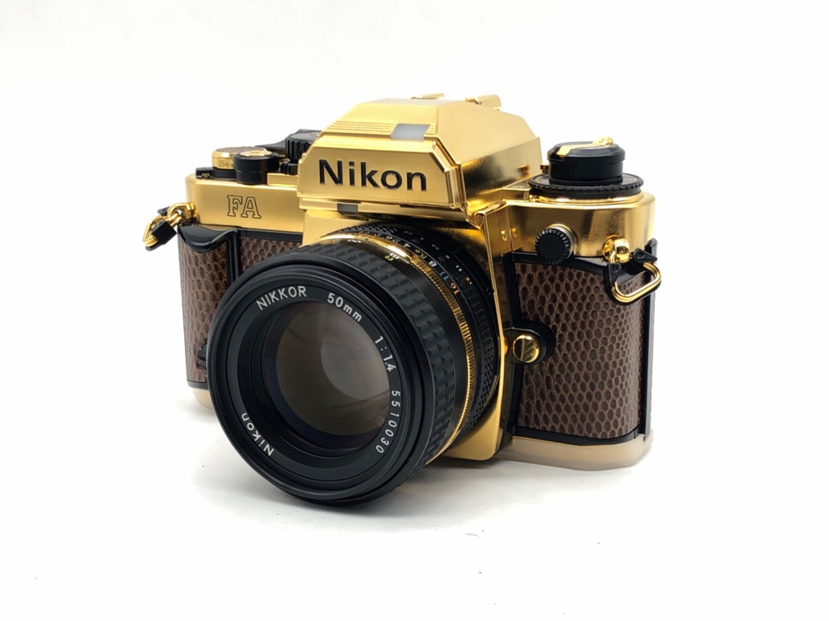 中古：AB(良品)】ニコン FA ボディ ゴールド （50mm F1.4付