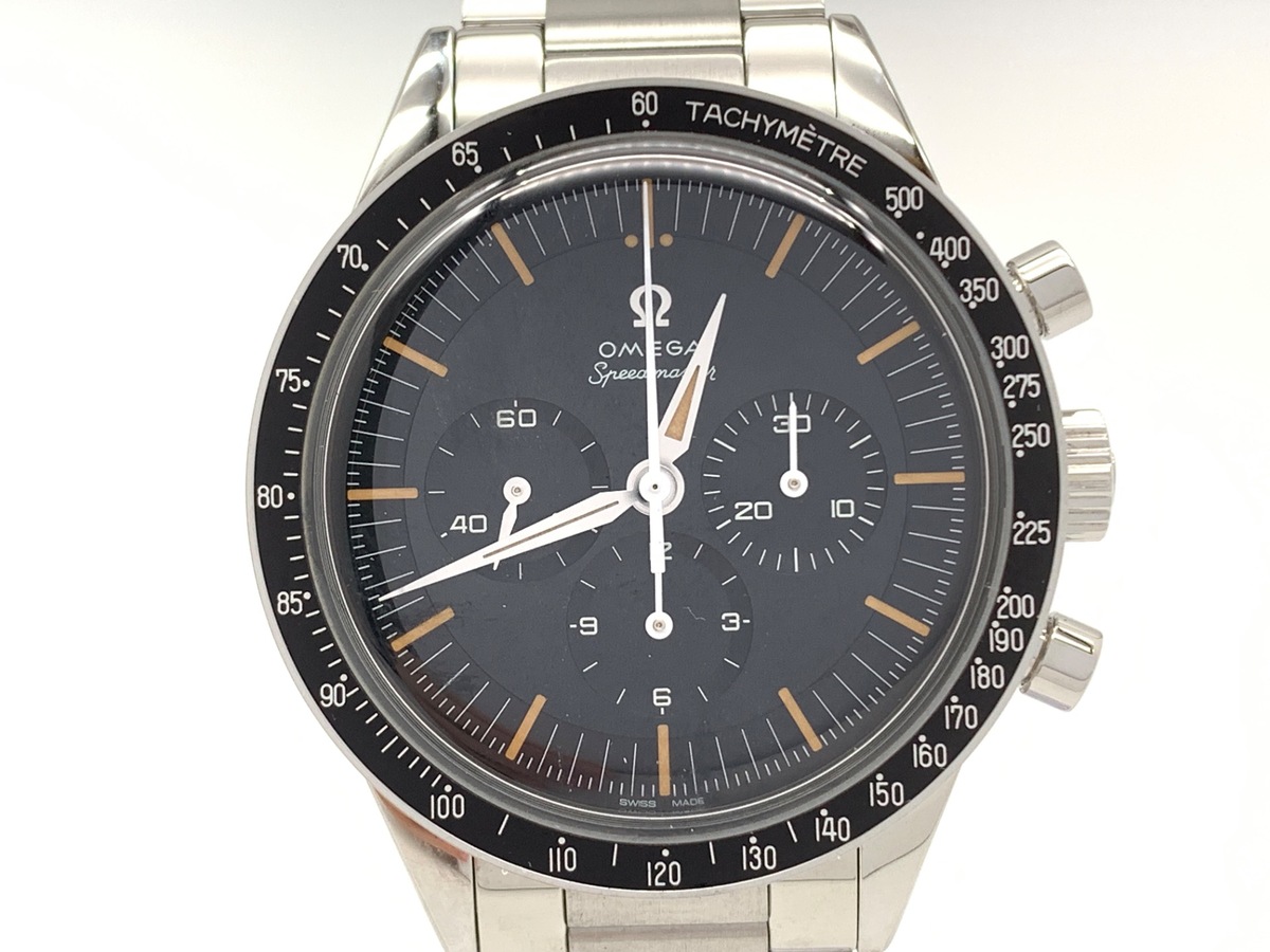 オメガ(OMEGA) スピードマスター ネイビー [ブルー系] 310.30.40.50.06.001 ステンレススティール 記念モデル ファースト オメガ イン スペース