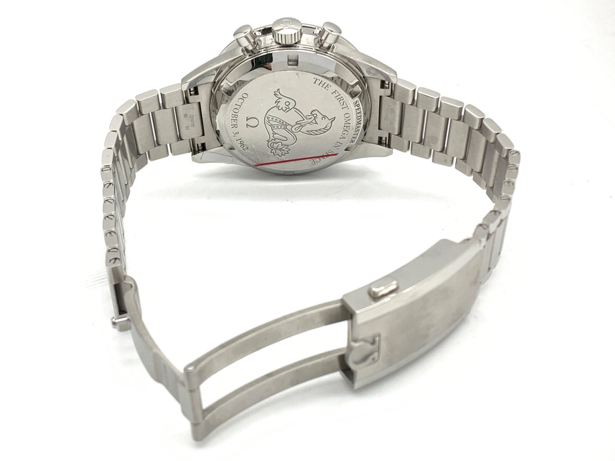 オメガ(OMEGA) スピードマスター ネイビー [ブルー系] 310.30.40.50.06.001 ステンレススティール 記念モデル ファースト オメガ イン スペース