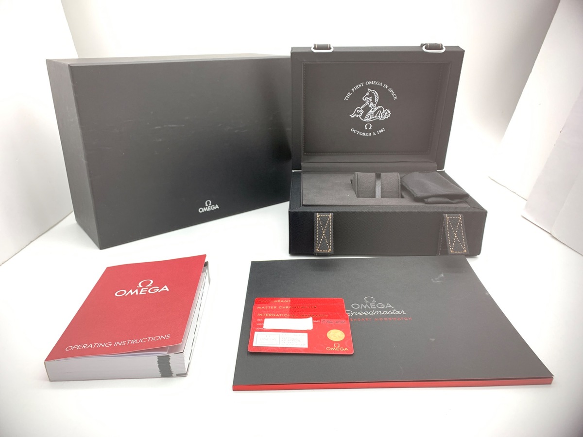 オメガ(OMEGA) スピードマスター ネイビー [ブルー系] 310.30.40.50.06.001 ステンレススティール 記念モデル ファースト オメガ イン スペース