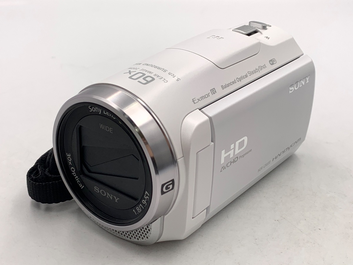 中古】ソニー デジタルHDビデオカメラレコーダー HDR-CX680 W ホワイト