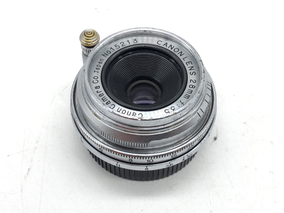 中古：B(並品)】キヤノン CANON 28mm F3.5 Lマウント 初期