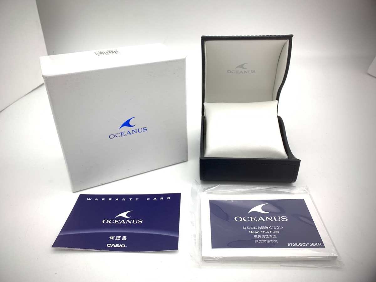 カシオ オシアナス マンタ ブルー OCW-S400-2AJF チタン