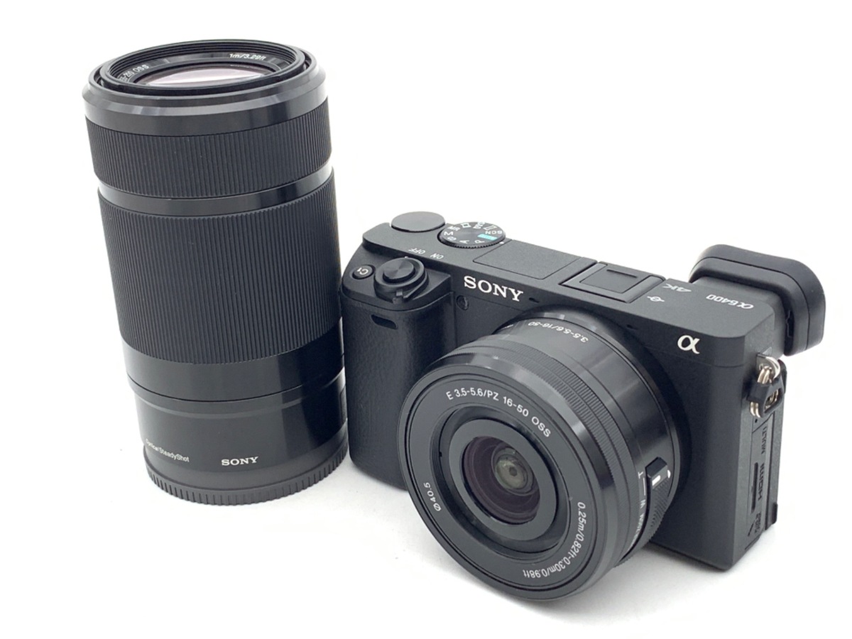 中古：AB(良品)】ソニー α6400 ダブルズームレンズキット ブラック