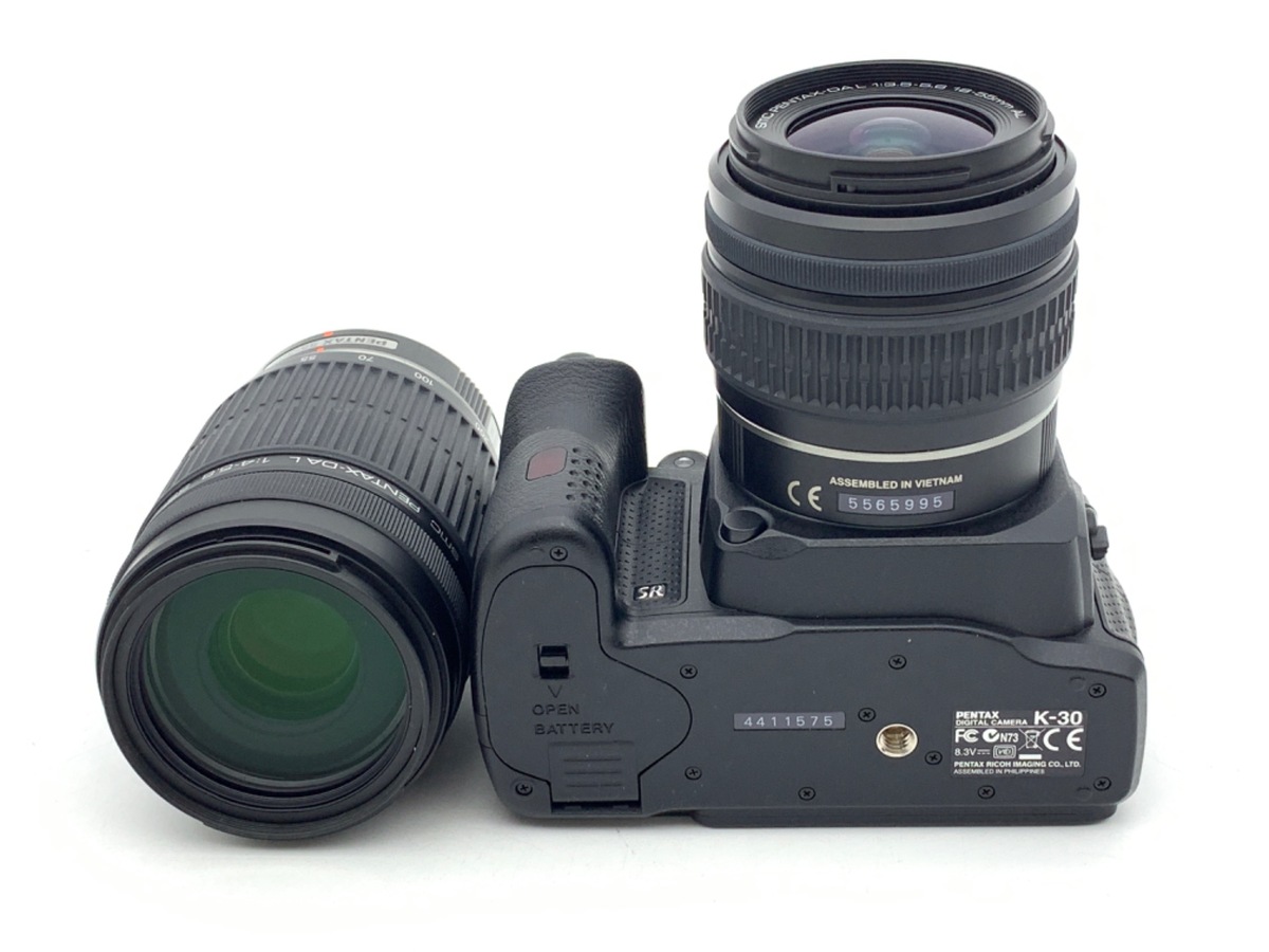 中古】ペンタックス K-30 ダブルズームキット ブラック｜｜カメラの 