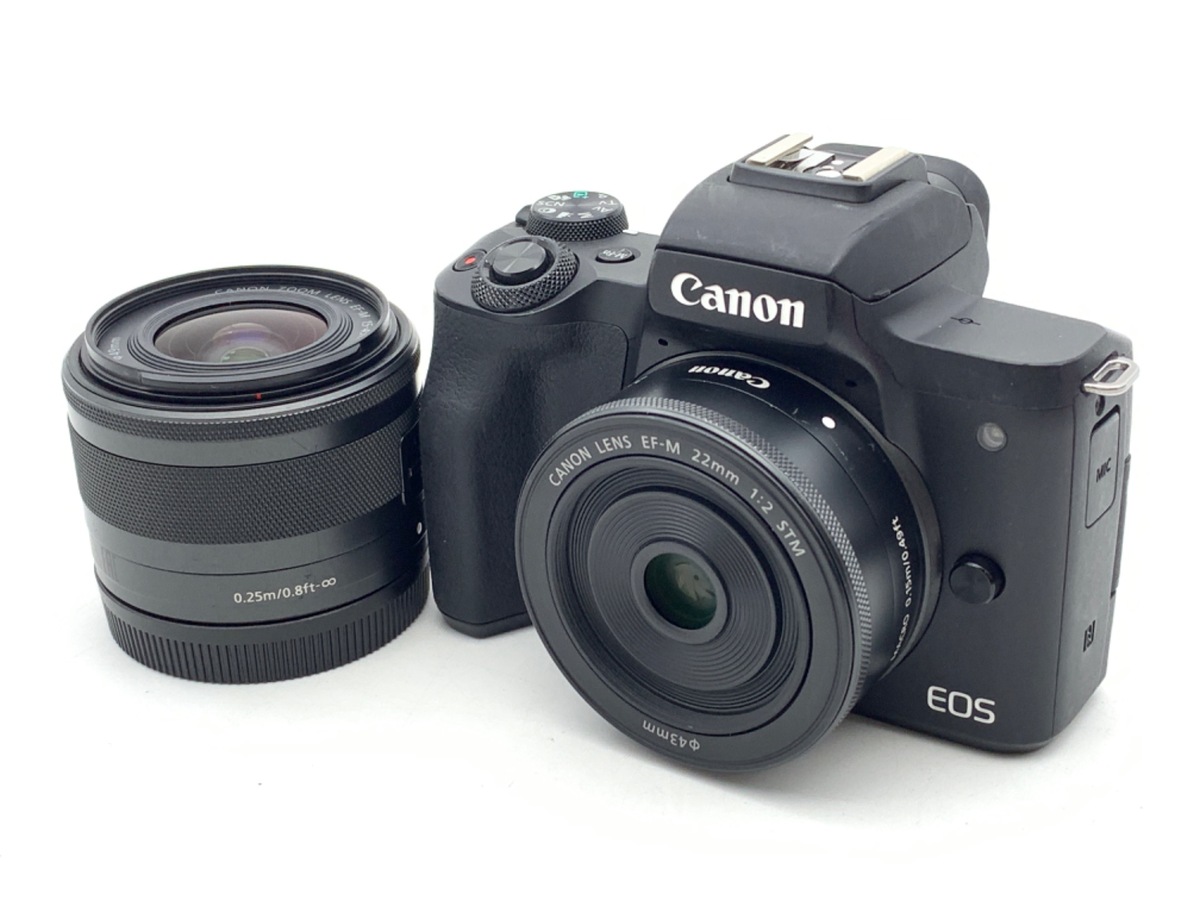 Canon EOS Kiss M ホワイト レンズ2本　ストラップ　ケース付 Amazon | Canon ミラーレス一眼カメラ EOS Kiss M2 ダブルズーム