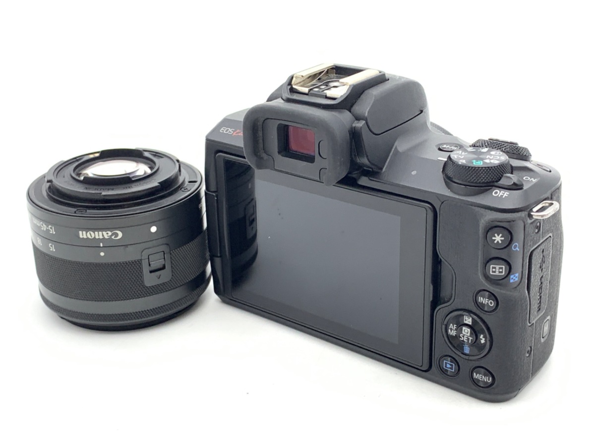 Canon EOS Kiss M ダブルレンズキット【展示品】 レンタル] CANON EOS Kiss M ダブルズームキット ブラック