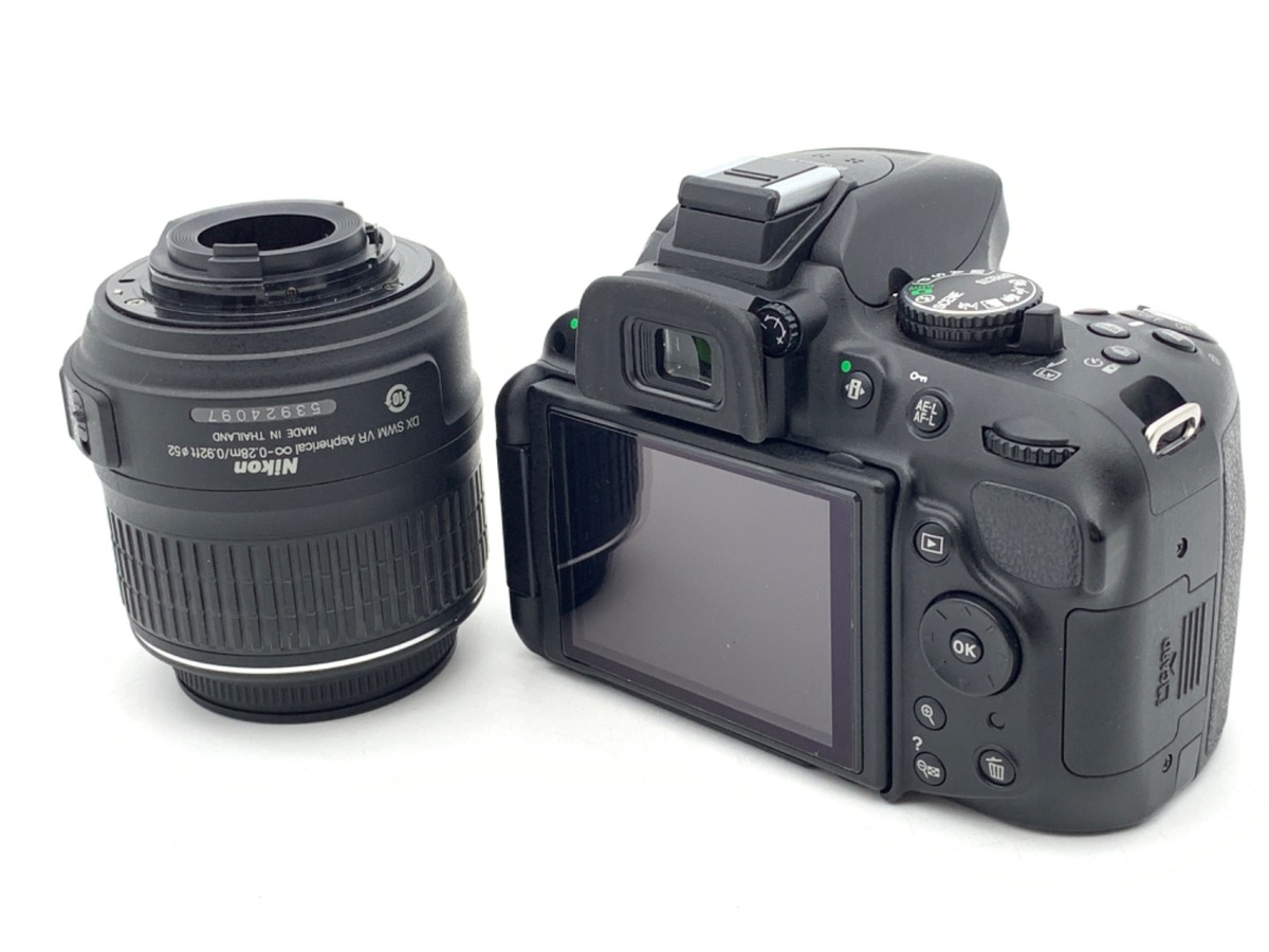 中古：B(並品)】ニコン D5200 18-55 VR レンズキット ブラック 