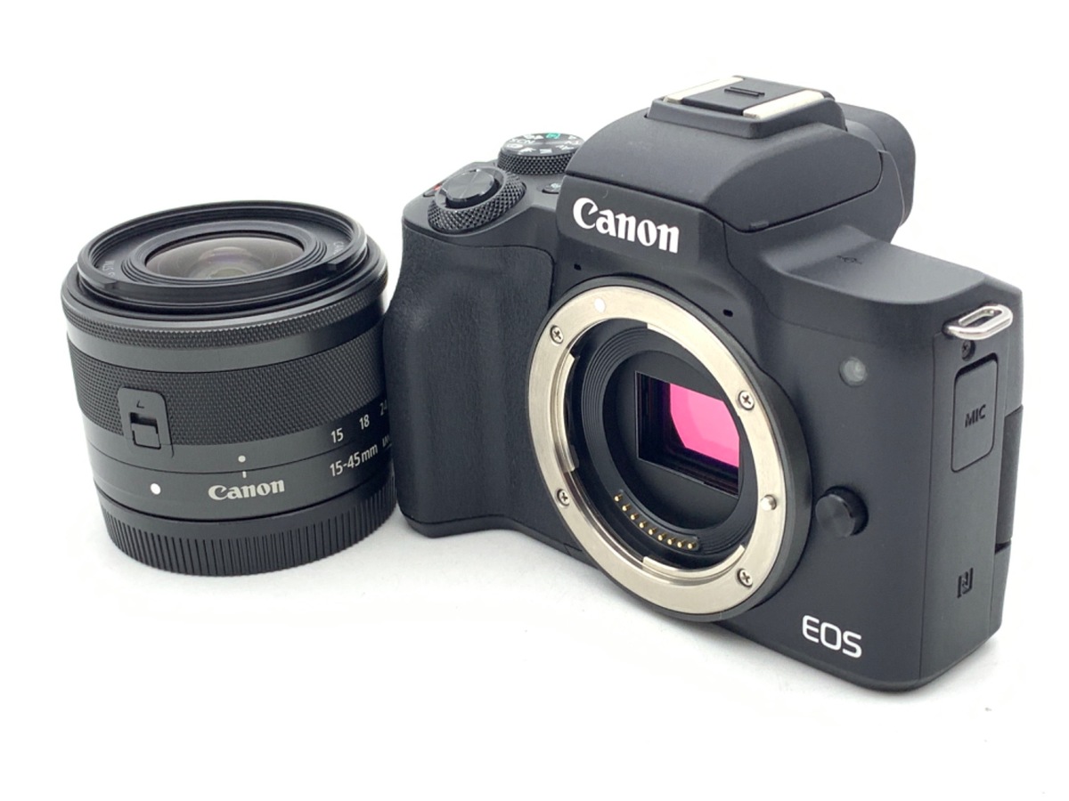 Canon EOS Kiss M 15-45mm　標準レンズ付き　ジャンク品 EOS canon キヤノン KISS M ホワイト 15-45mm レンズセット