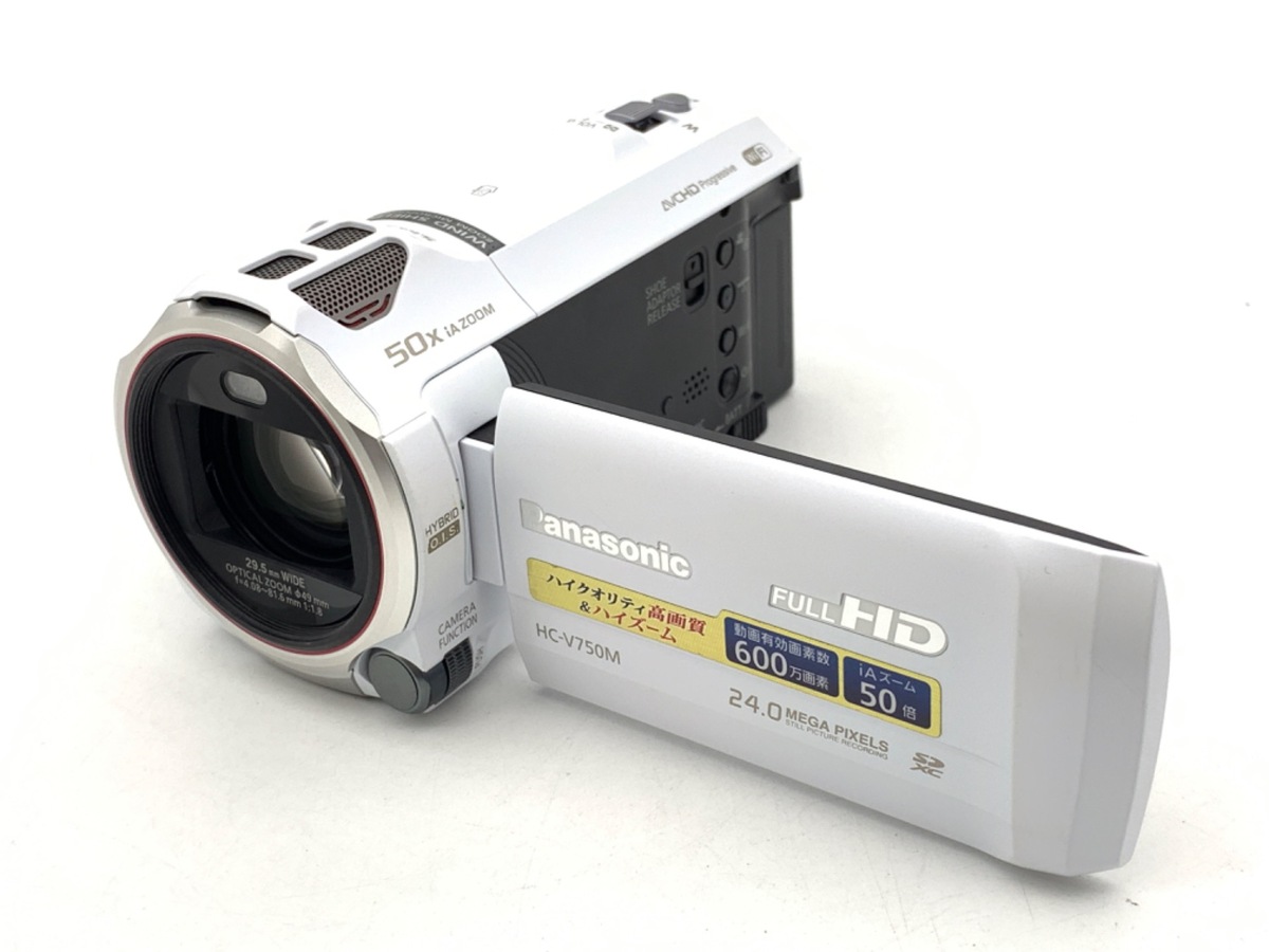 WEB限定お買い得商品の新着アイテム 中古】パナソニック HC-V750M-W ホワイト｜｜カメラのキタムラ ビデオカメラ