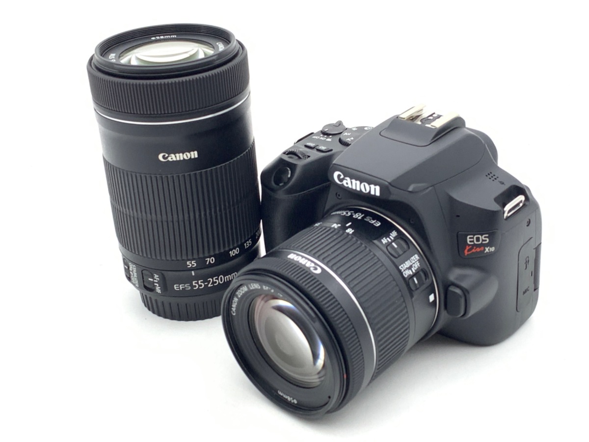 中古：AB(良品)】キヤノン EOS Kiss X10 ダブルズームキット ブラック  
