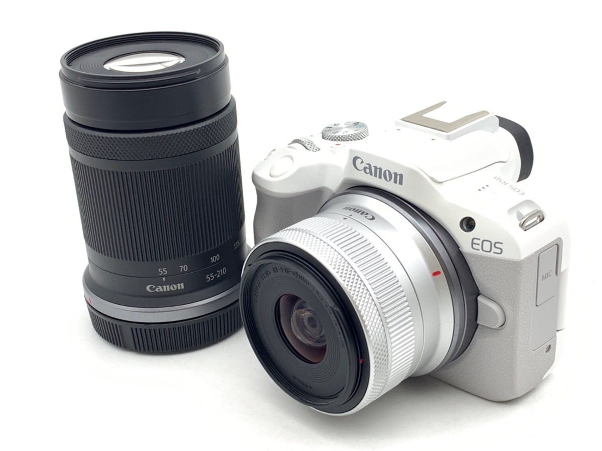 EOS R50 ダブルズームキット [ホワイト] 保証書付き　未使用品 キヤノン Canon EOS R50 ダブルズームキット ホワイト | 新品