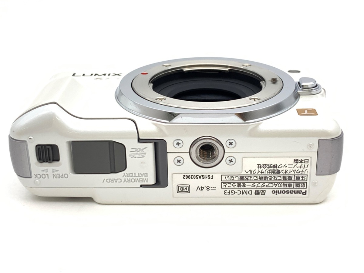 中古：AB(良品)】パナソニック LUMIX DMC-GF3-W ボディ シェルホワイト