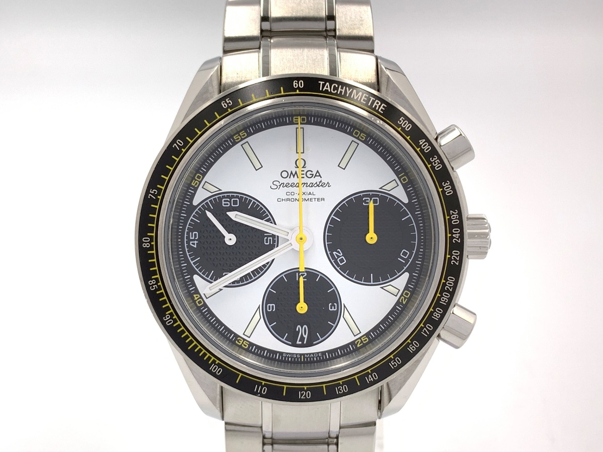 オメガ(OMEGA) スピードマスター レーシング ホワイト/ブラック/イエロー 326.30.40.50.04.001 ステンレススティール