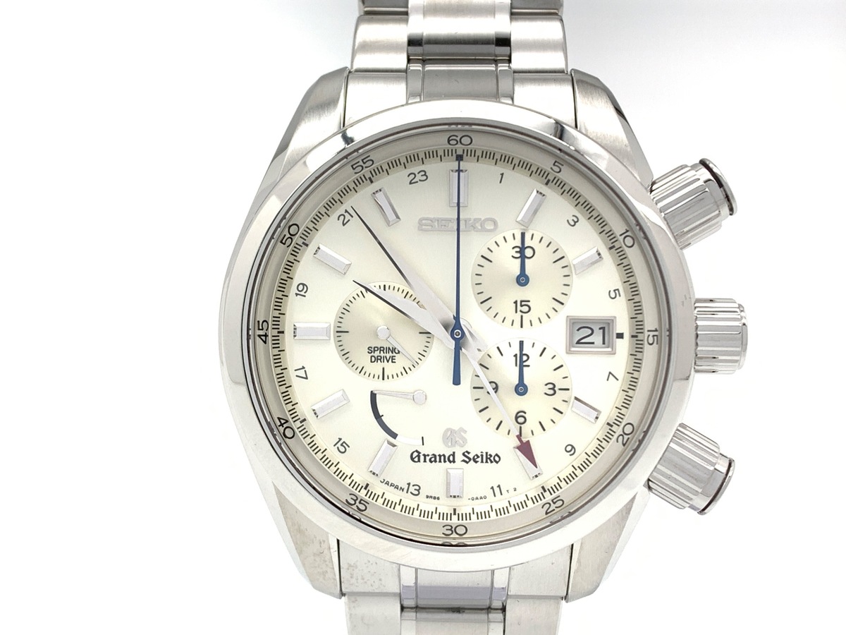 グランドセイコー スプリングドライブ シルバー SBGC001/9R86-0AA0 ステンレススティール