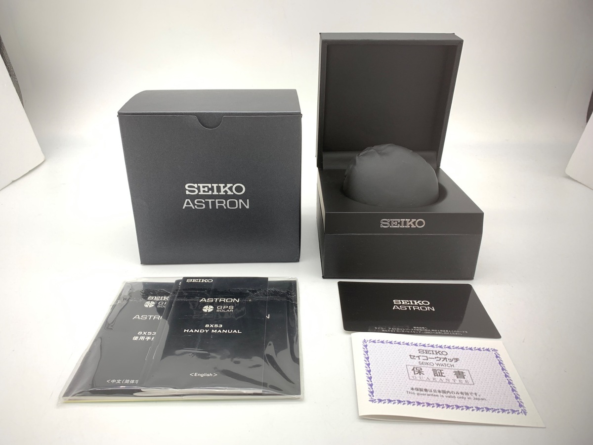 中古：AB(良品)】セイコー アストロン ブラック SBXB045/8X53-0AB0-2 