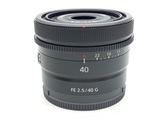 【ほぼ新品、保証書あり】ソニー FE 40mm F2.5 G 保護フィルター付き ほぼ新品、保証書あり】ソニー FE 40mm F2.5 G 保護フィルター