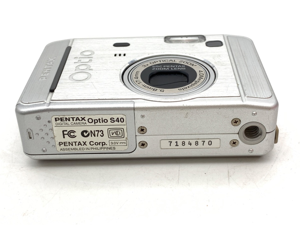 中古：B(並品)】ペンタックス（PENTAX）Optio S40 シルバー【400万画素