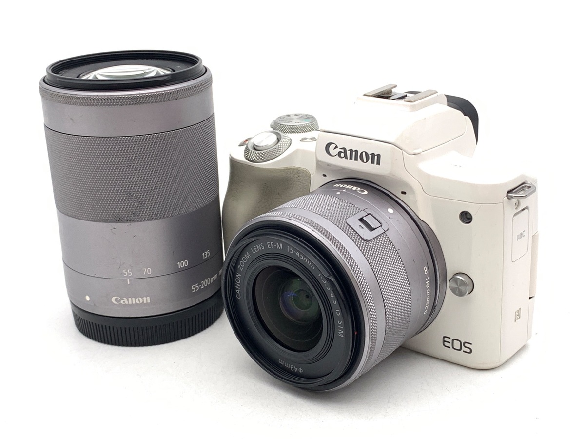 EOS Kiss M Wズームキット ホワイト【2410万画素】