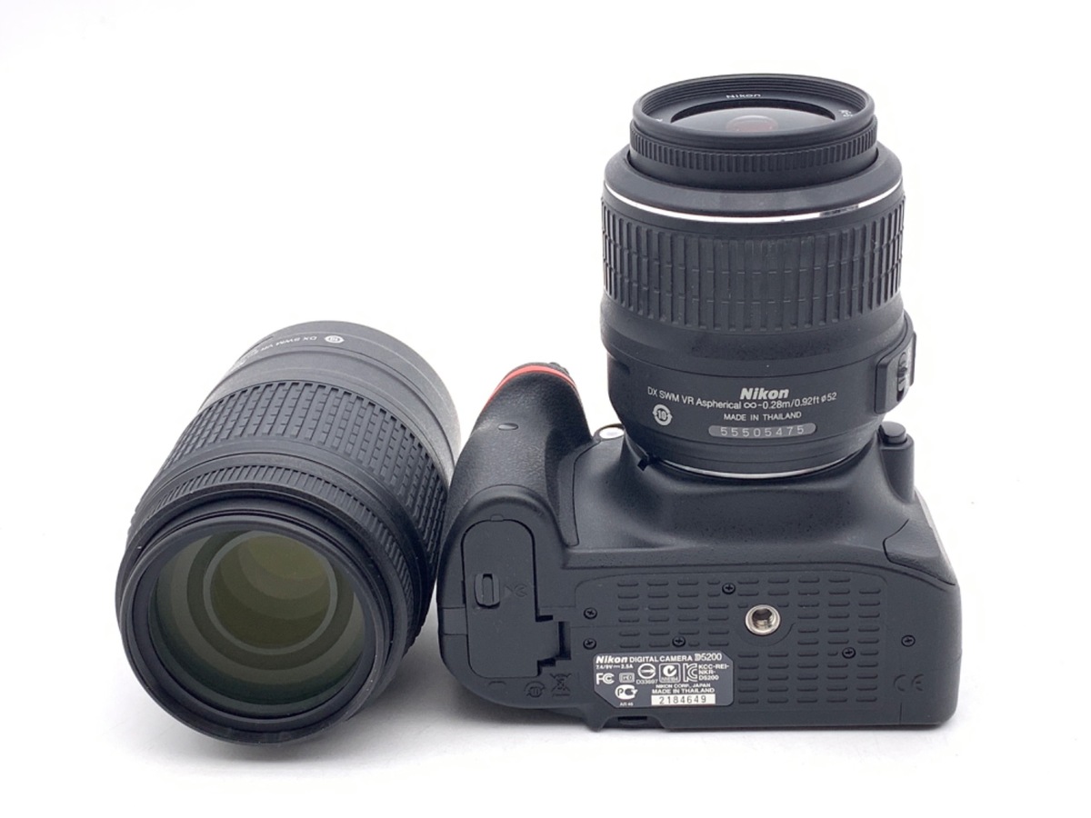中古：B(並品)】ニコン D5200 ダブルズームキット ブラック 