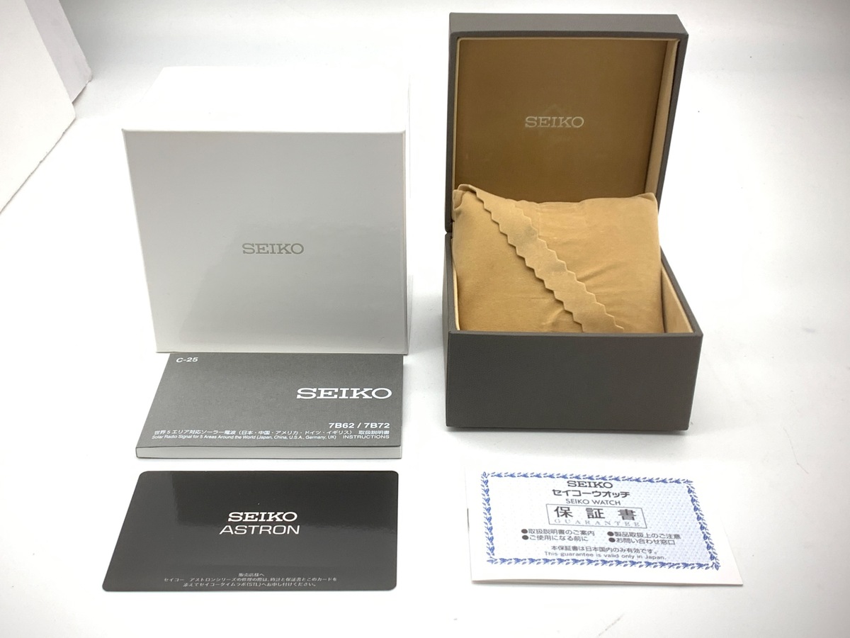 中古：AB(良品)】セイコー アストロン ネクスター ブラック SBXY063 