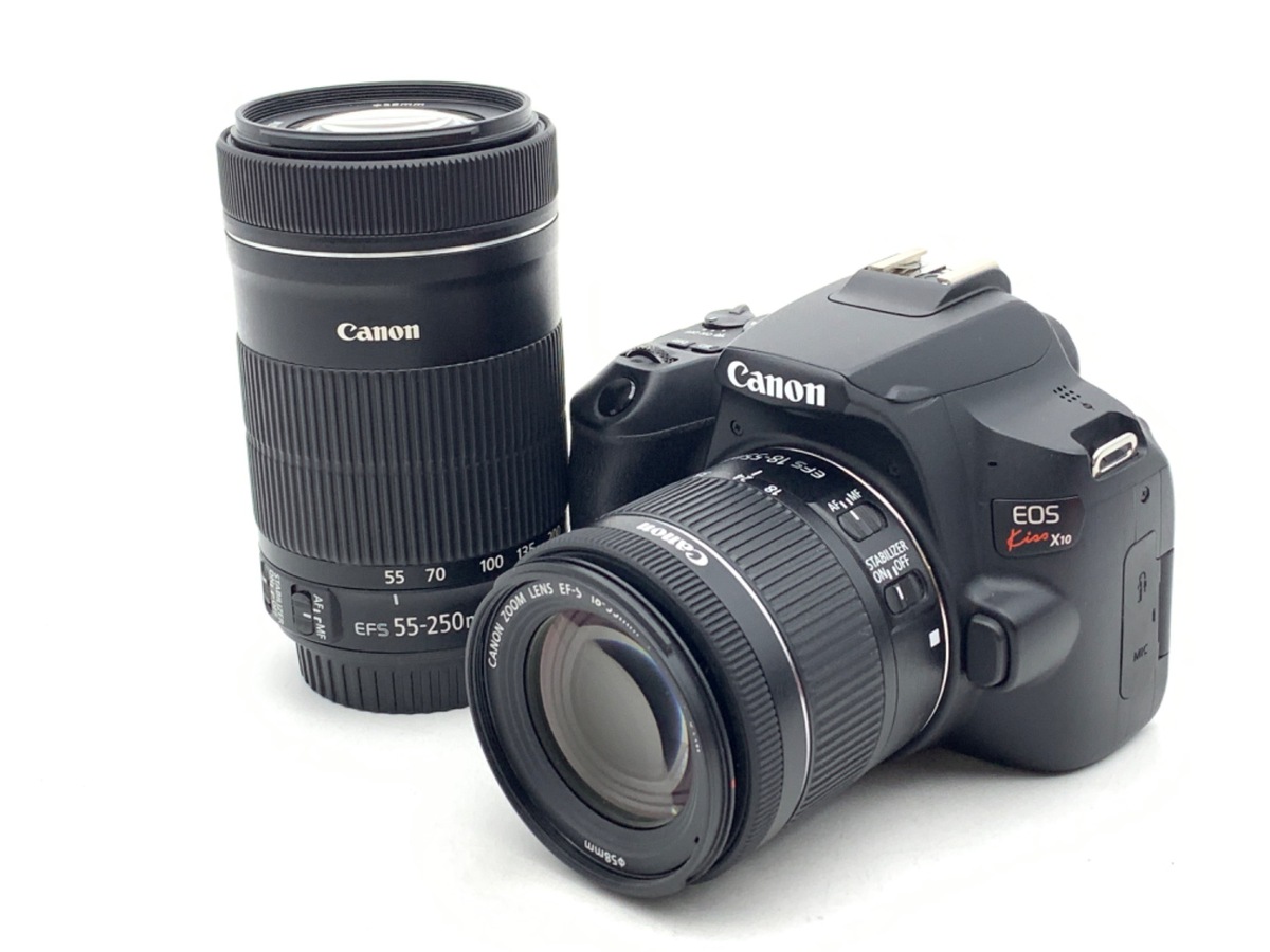 中古】キヤノン EOS Kiss X10 ダブルズームキット ブラック｜｜カメラ 