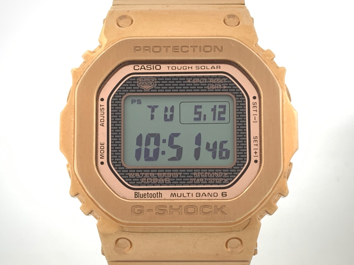 カシオ G-SHOCK ゴールド GMW-B5000GD-4JF ステンレススティール 