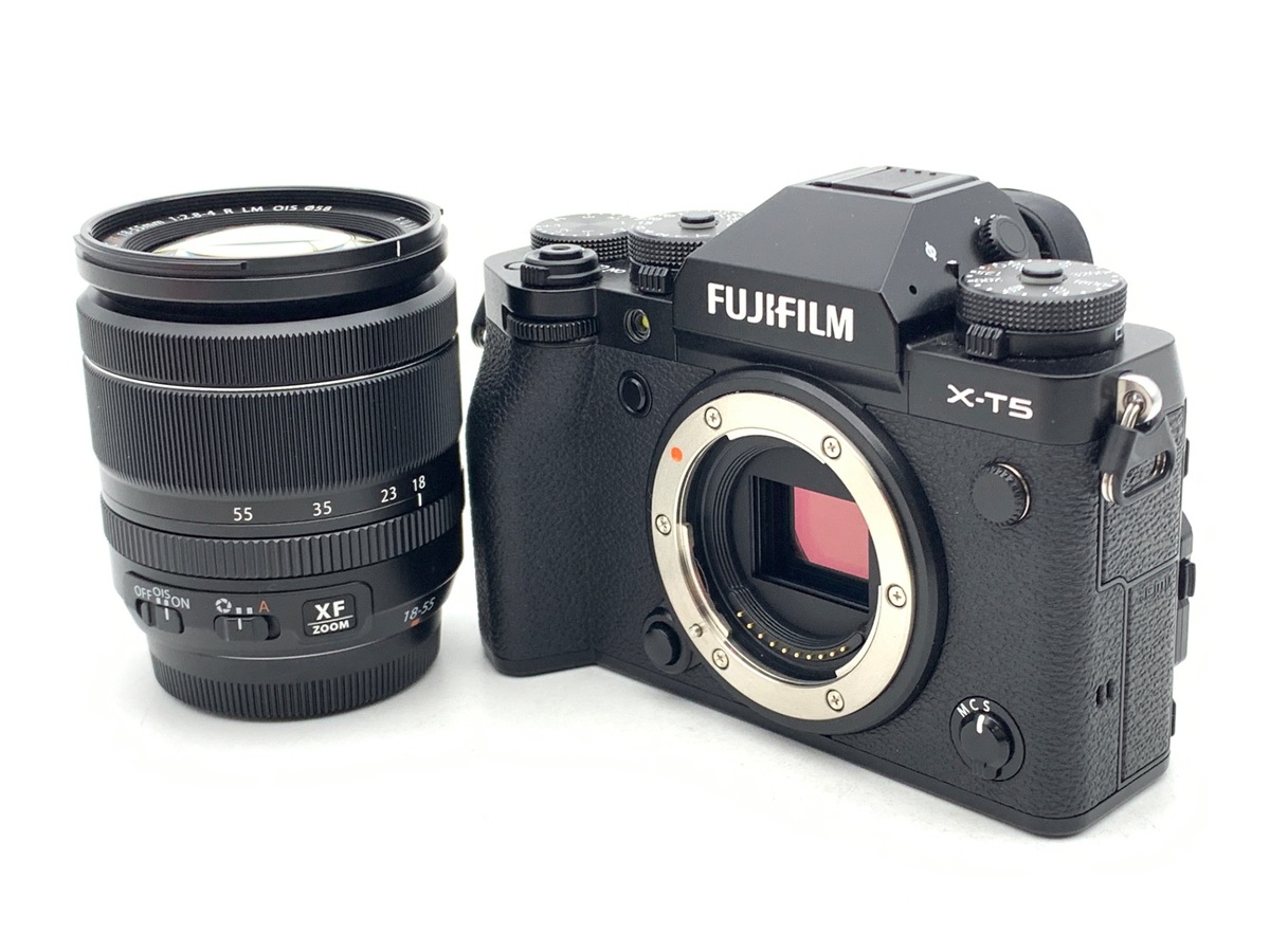 中古：AB(良品)】フジフイルム X-T5 XF18-55mm レンズキット ブラック 