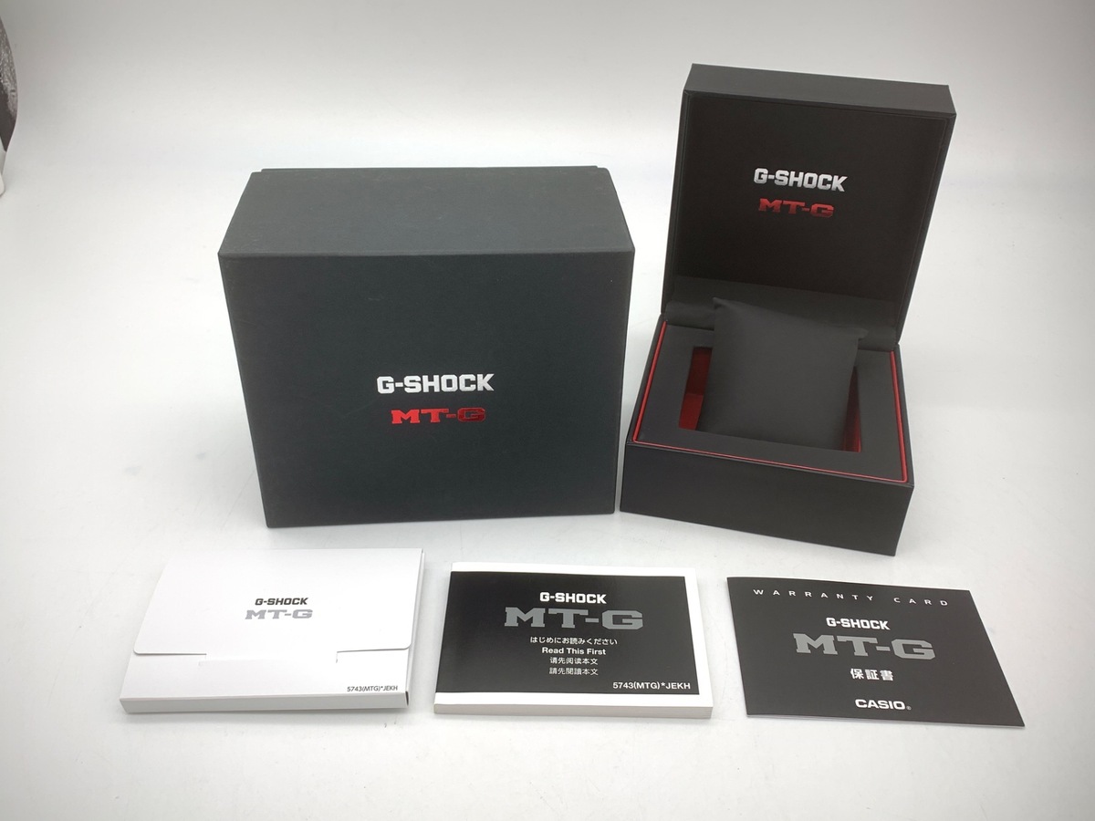 カシオ G-SHOCK MT-G ブラック MTG-B4000B-1A2JF ステンレススティール/カーボン