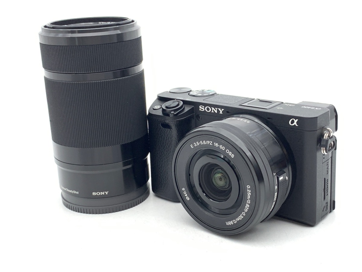 中古：AB(良品)】ソニー α6400 ダブルズームレンズキット ブラック