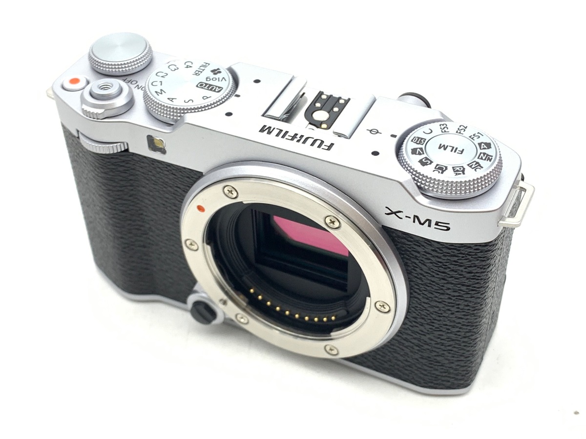 中古：AB(良品)】フジフイルム X-M5 XC15-45mmレンズキット シルバー 