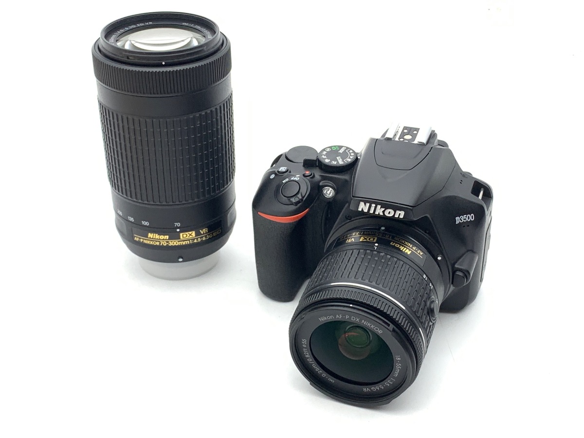 【美品】Nikon D3500 ダブルズームキット 格安！！【新品 未使用品】 Nikon 一眼レフ D3500 ダブルズームキット