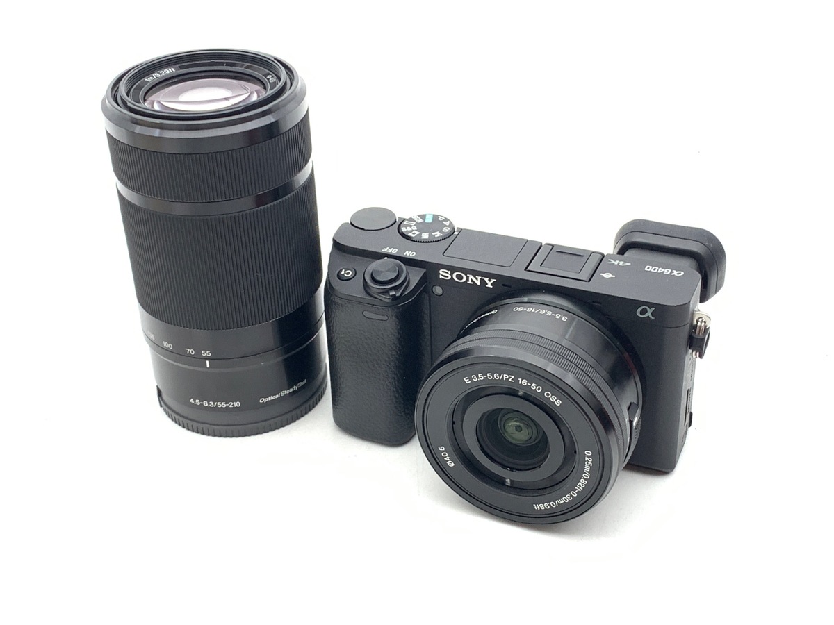 中古：AB(良品)】ソニー α6400 ダブルズームレンズキット ブラック