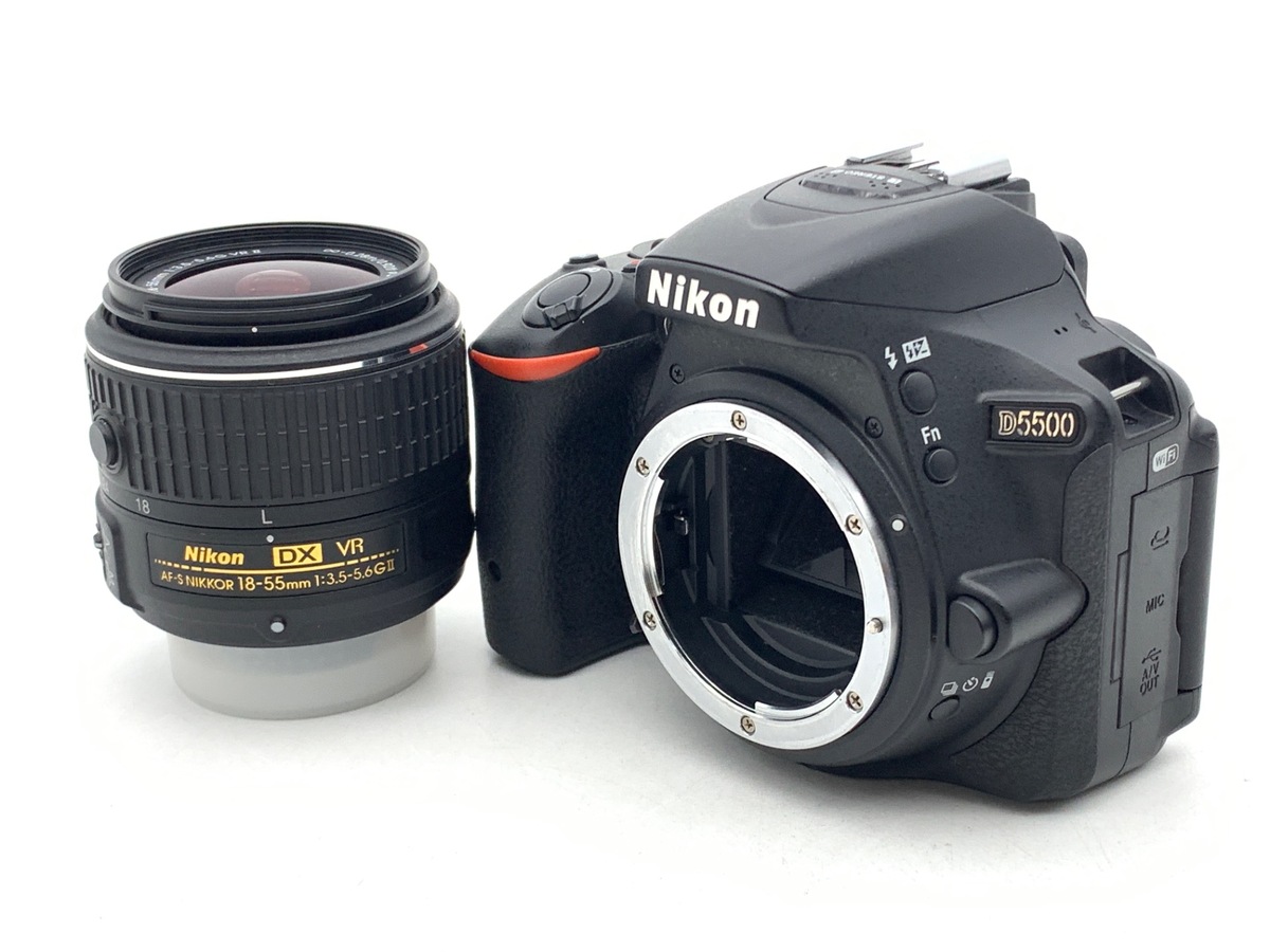 中古：B(並品)】ニコン D5500 18-55 VR II レンズキット ブラック 