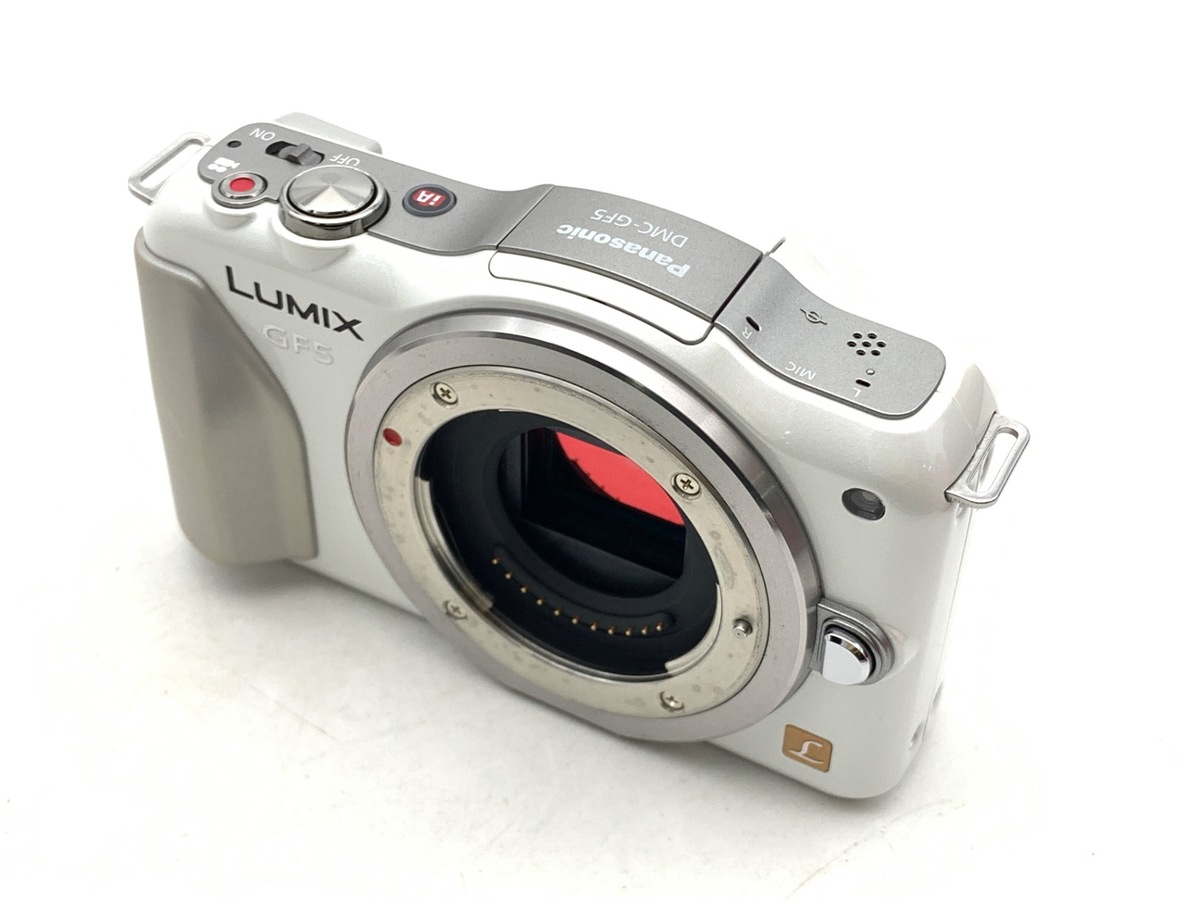 中古：AB(良品)】パナソニック LUMIX DMC-GF5-W ボディ シェルホワイト 