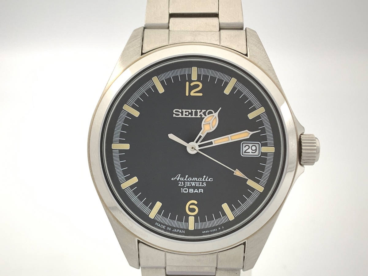 中古：AB(良品)】セイコー メカニカル ブラック SZSB006/4R35-02R0