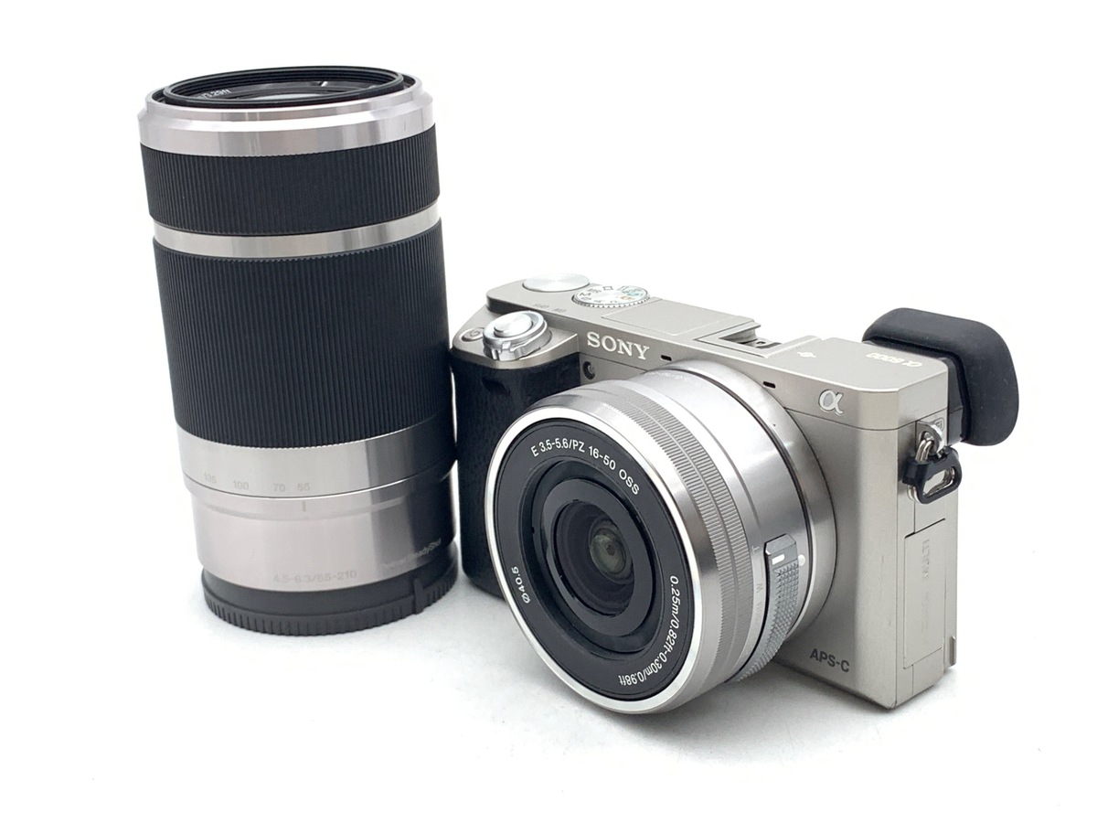 中古：B(並品)】ソニー α6000 ダブルズームレンズキット シルバー