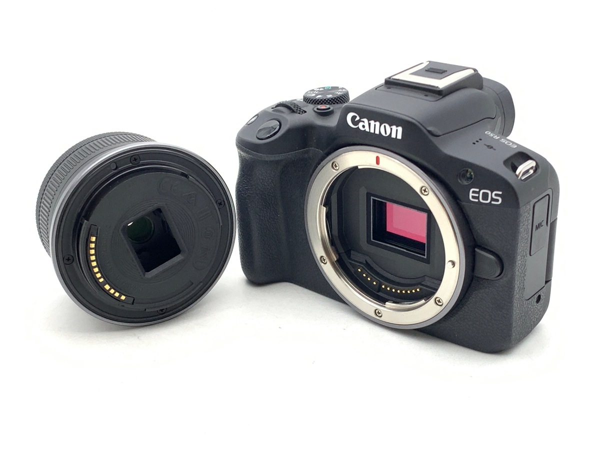 中古】キヤノン EOS R50 RF-S18-45 IS STMレンズキット ブラック 在庫