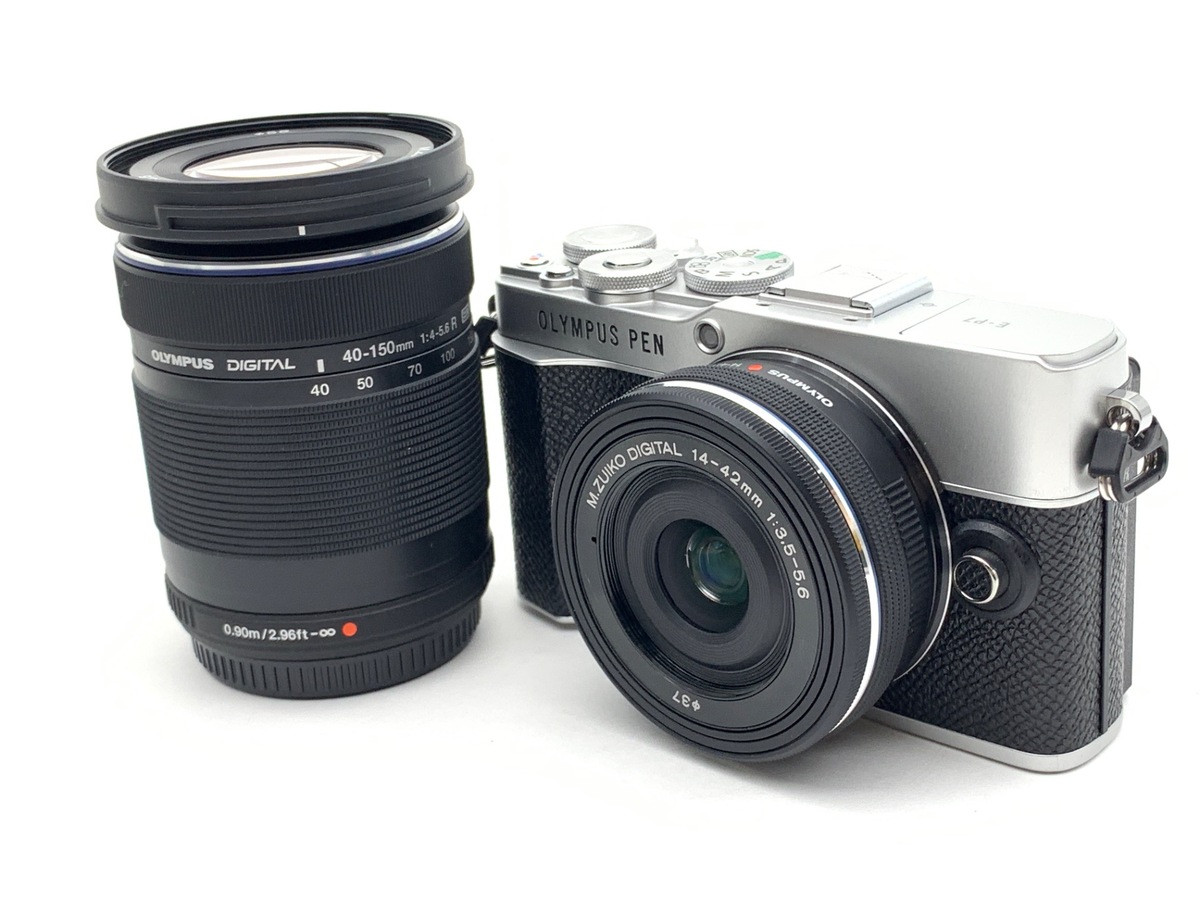 中古：AB(良品)】オリンパス PEN E-P7 EZ ダブルズームキット シルバー