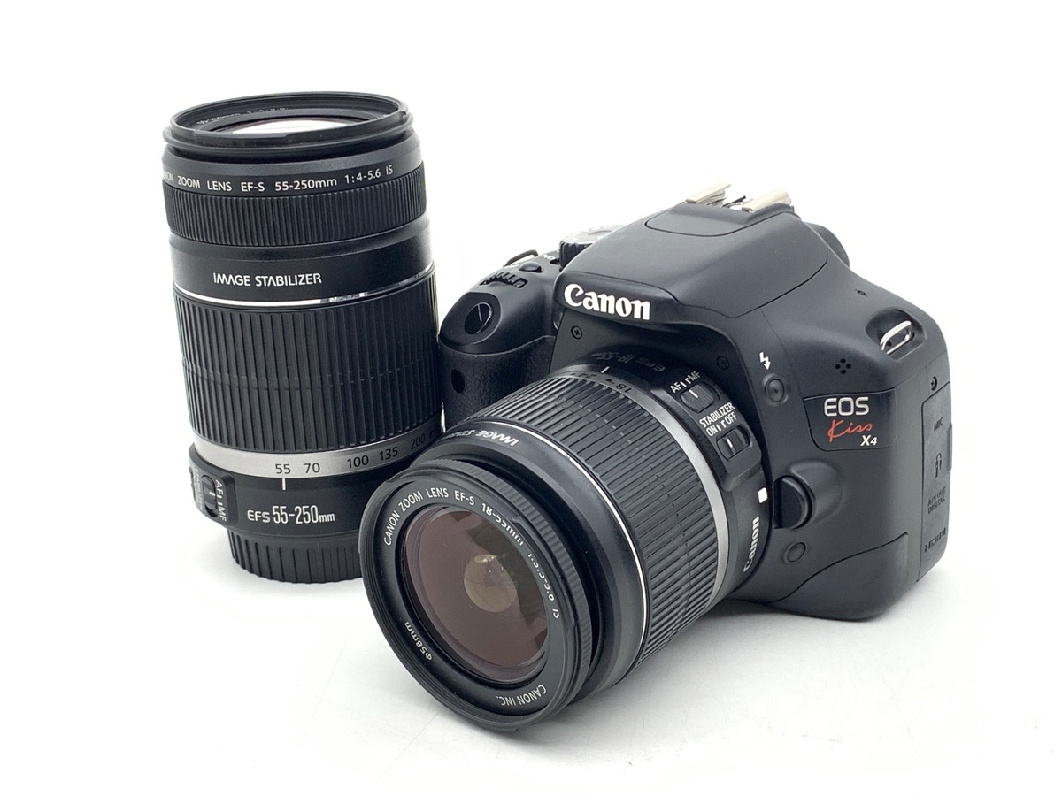 Canon EOS KISS X4、ズームレンズ　【中古美品】 中古：B(並品)】キヤノン EOS Kiss X4 ダブルズームキット | 2443801723941