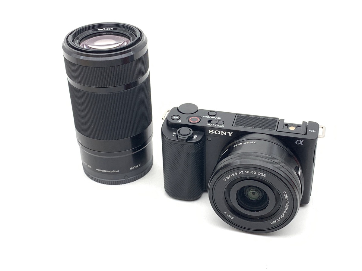 中古】ソニー VLOGCAM ZV-E10 ダブルズームレンズキット ブラック 在庫