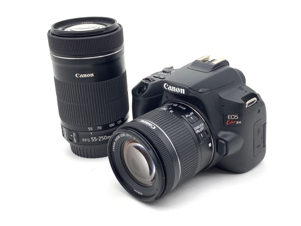 中古：AB(良品)】キヤノン EOS Kiss X10 ダブルズームキット ブラック