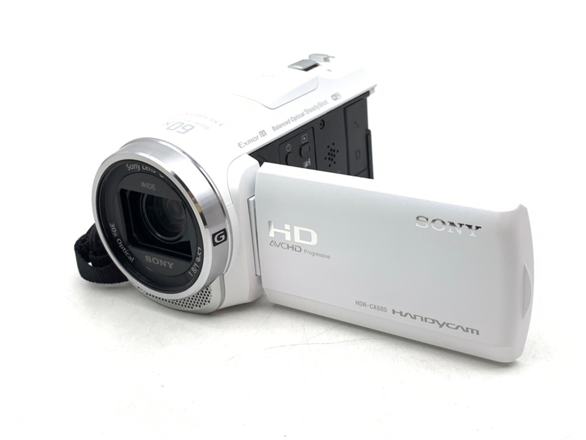 中古】ソニー デジタルHDビデオカメラレコーダー HDR-CX680 W ホワイト