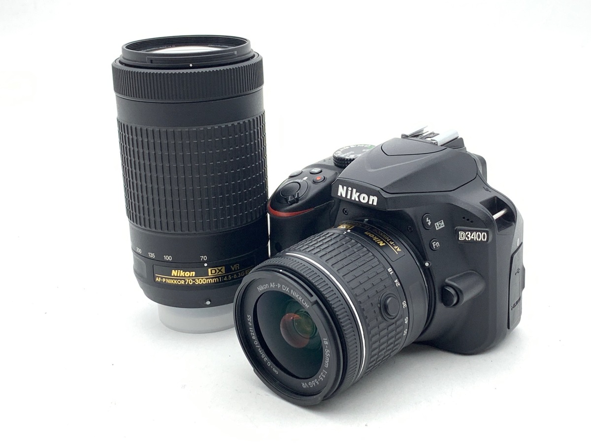 中古】ニコン D3400 ダブルズームキット ブラック｜｜カメラのキタムラ