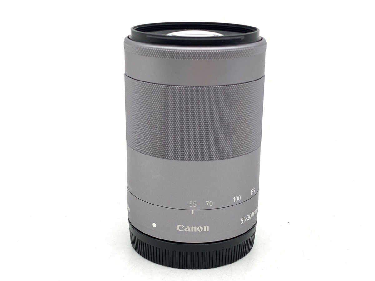 5月21日限定♪Canon EF-M 55-200mm IS STM シルバー 中古：AB(良品)】キヤノン EF-M55-200mm F4.5-6.3 IS STM シルバー