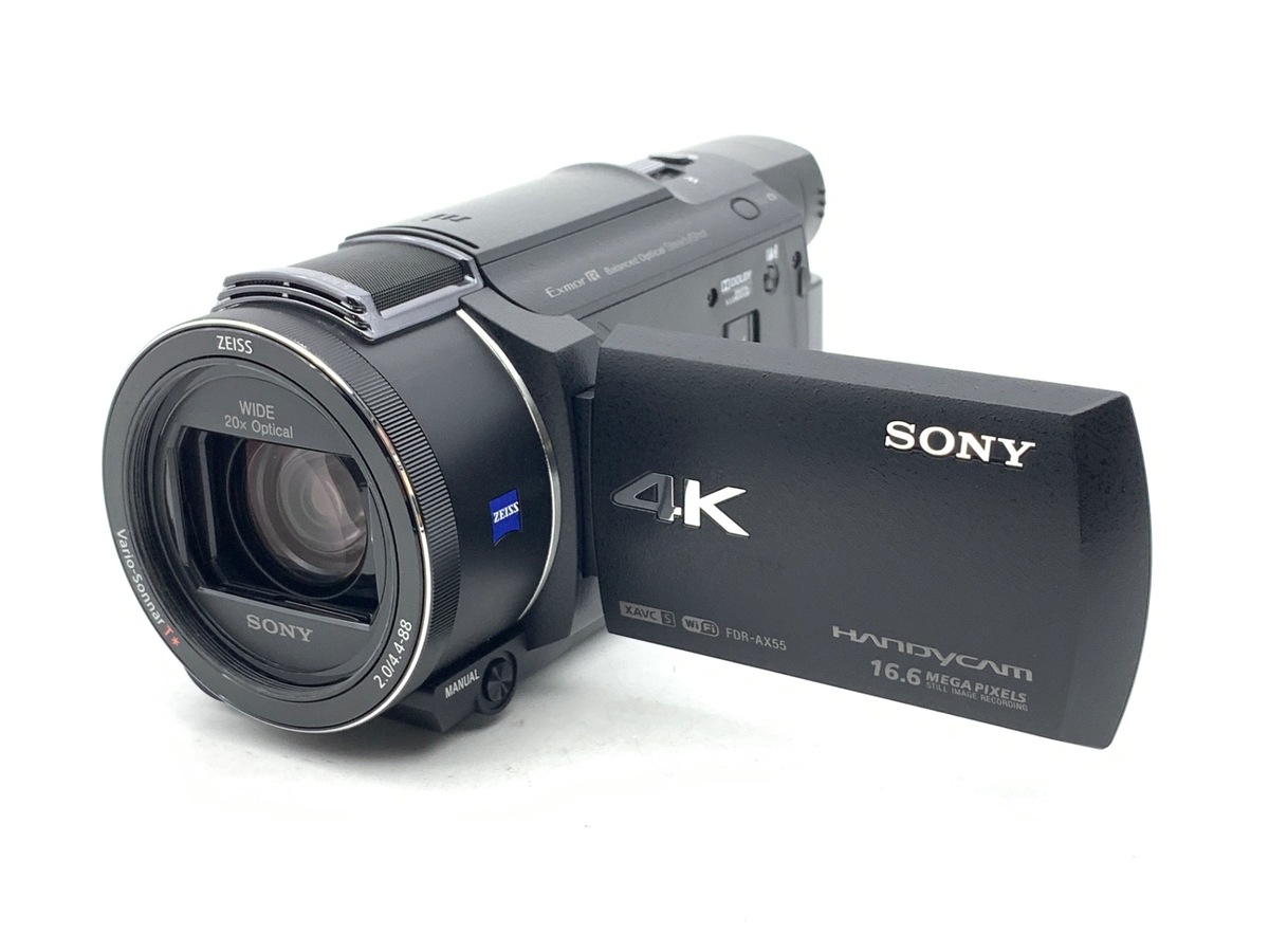 【美品中古】SONY FDR-AX55【装備品多数付属】【値下げました】 中古：A(美品)】ソニー デジタル4Kビデオカメラレコーダー FDR-AX55 BC