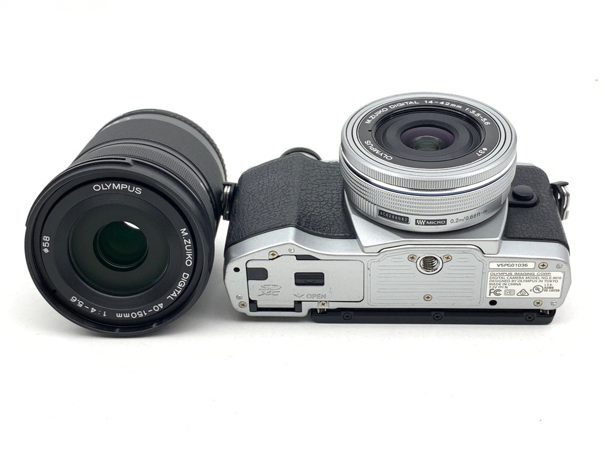 中古】オリンパス OM-D E-M10 EZ ダブルズームキット シルバー