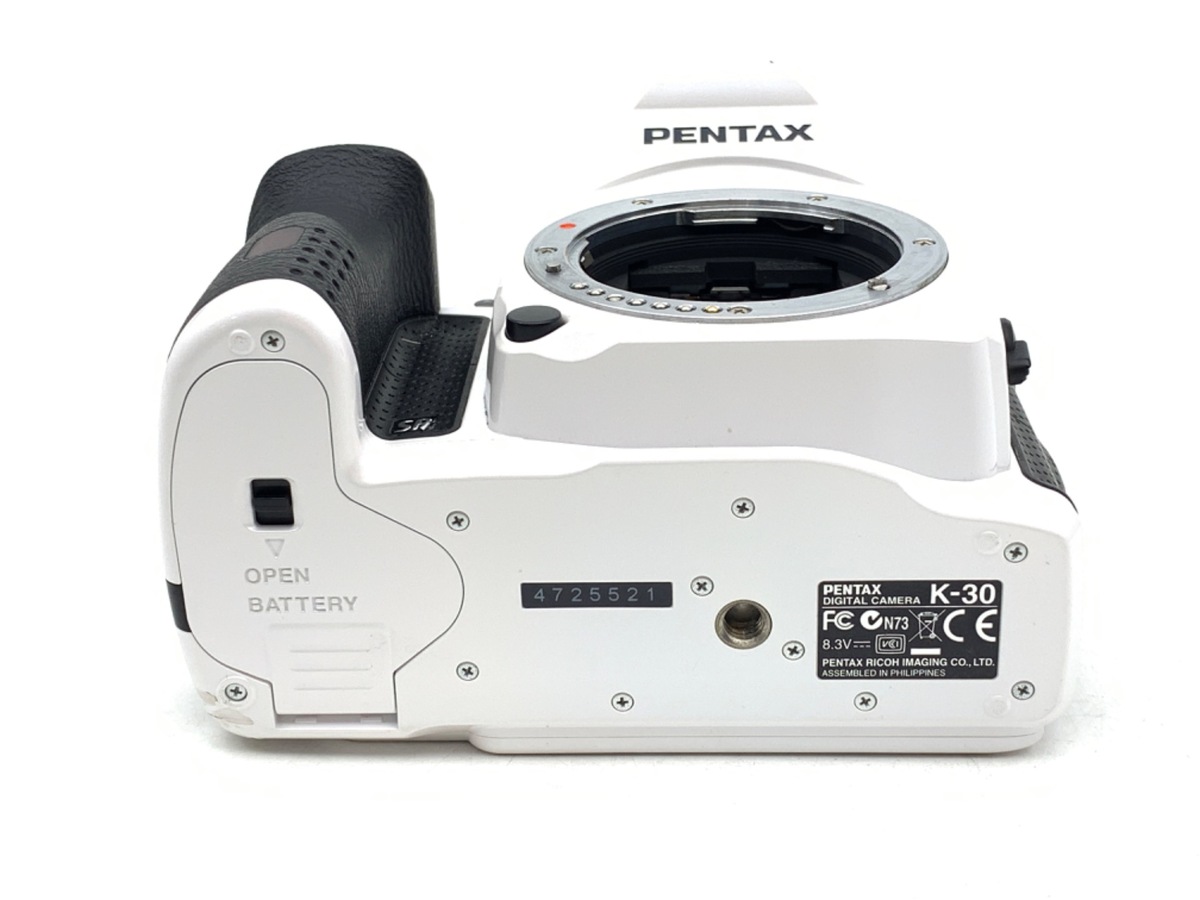 中古：B(並品)】ペンタックス K-30 ボディ クリスタルホワイト