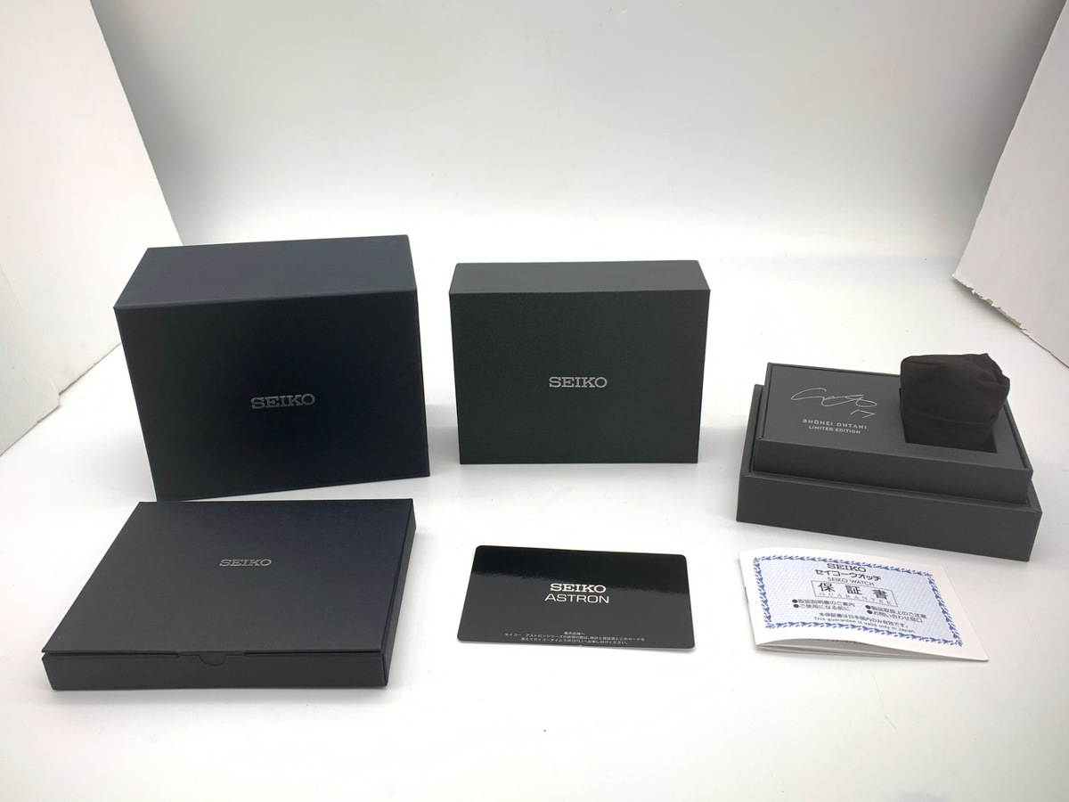 セイコー アストロン グレー SBXC165/5X83-0AF0-1 大谷翔平 2024年限定モデル チタン